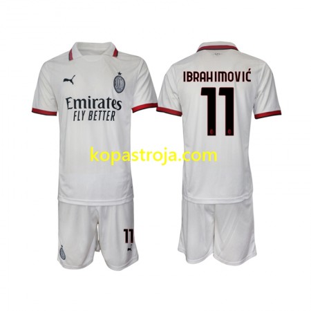 Billiga Fotbollströjor AC Milan ibrahimovic 11 Barn Borta tröja 2024/25 Kortärmad